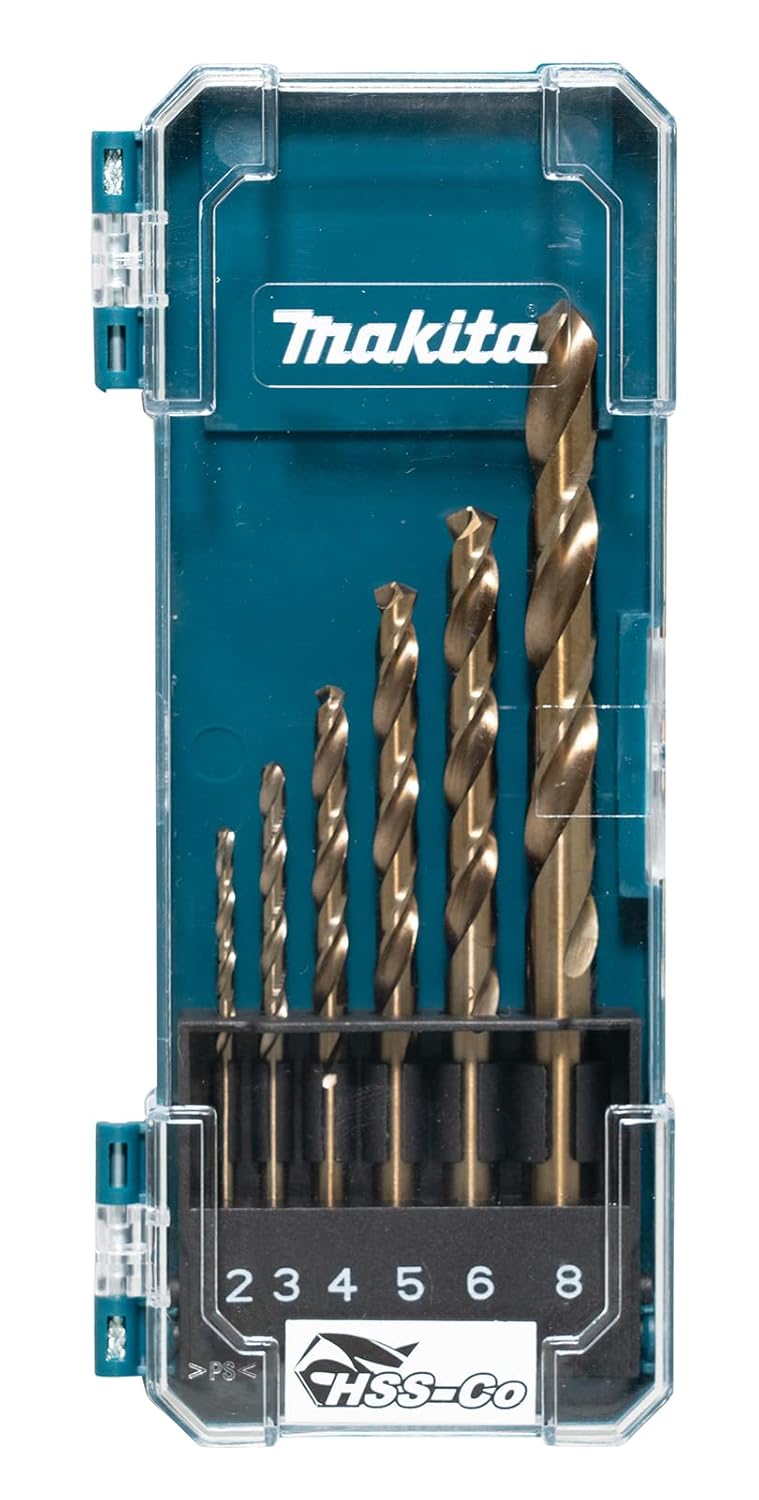 Makita D-75758 HSS-Cobalt Drill bit set for Stainless steel